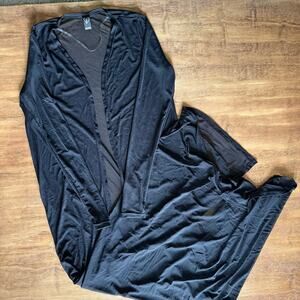 Sheer Mesh Long Cardigan Duster Size Small - Whimsygoth Alt Grunge Punk